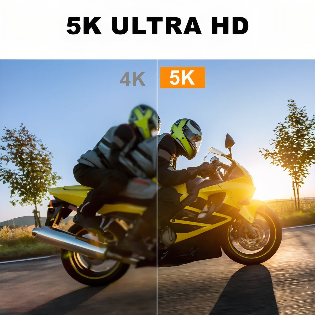 Camera For Hiking 5K image quality comparison - Without Microphone - With Microphone