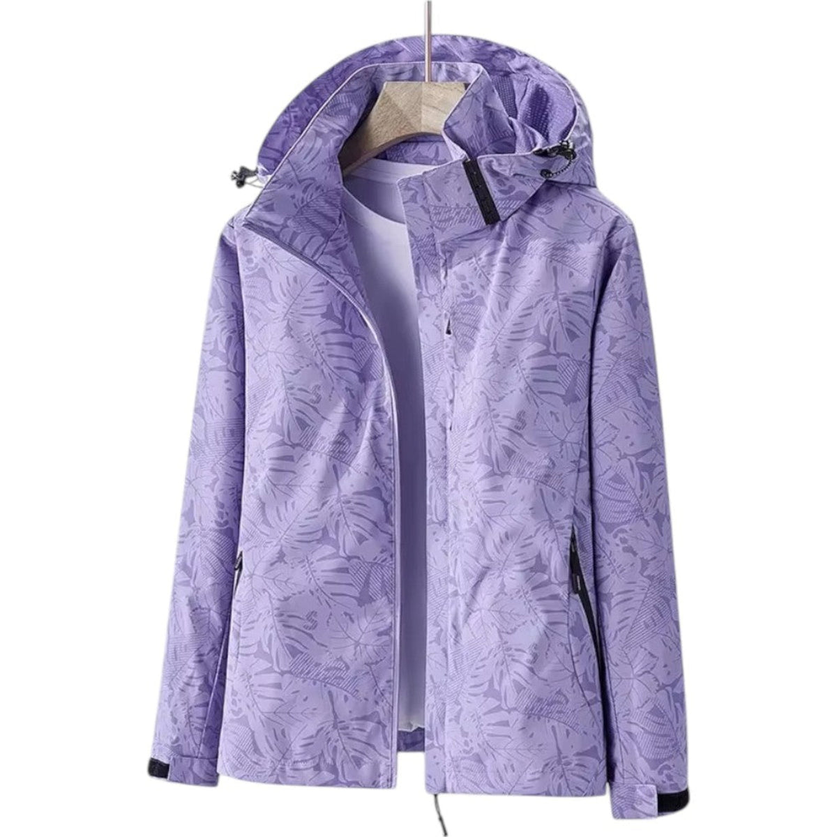 Women's Waterproof Hiking Jacket - Purple 1