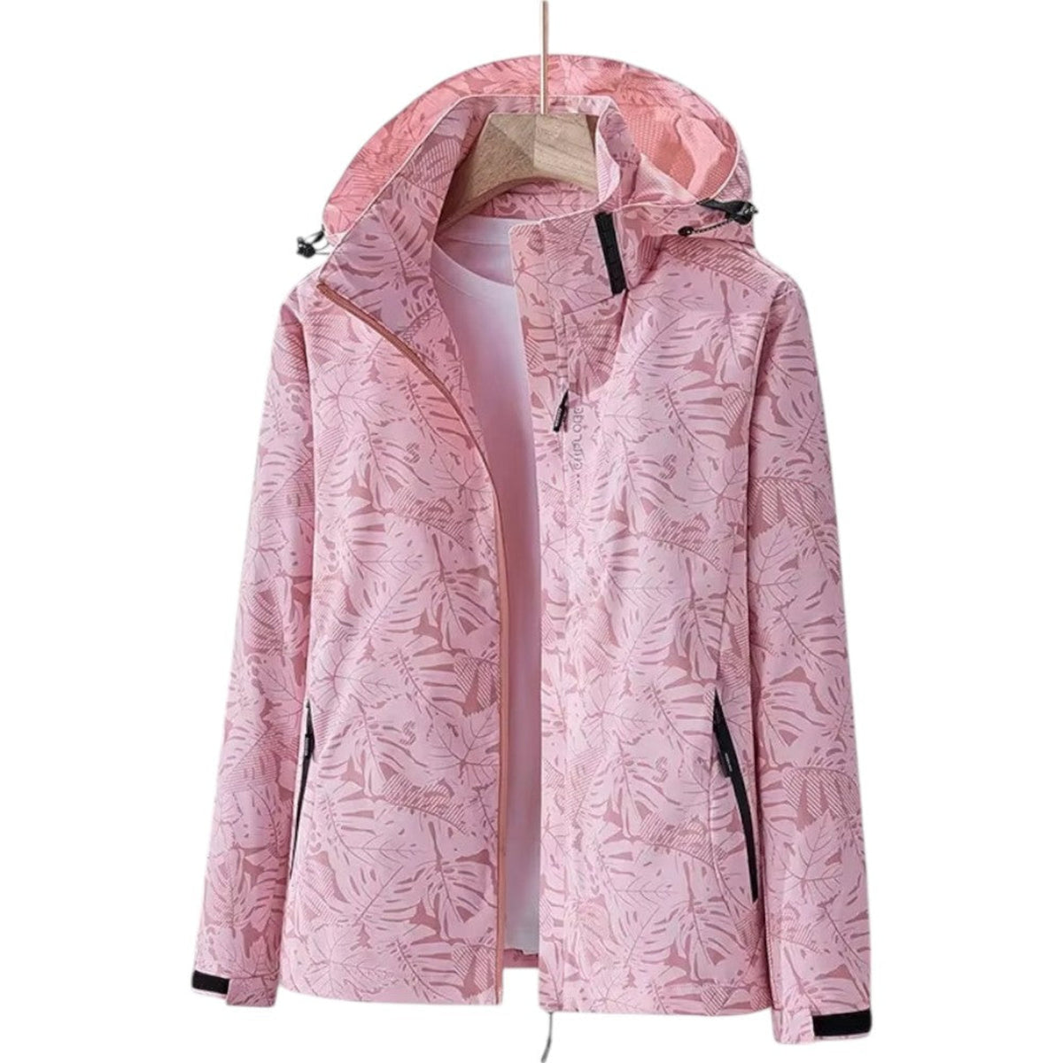 Women's Waterproof Hiking Jacket - Pink 2