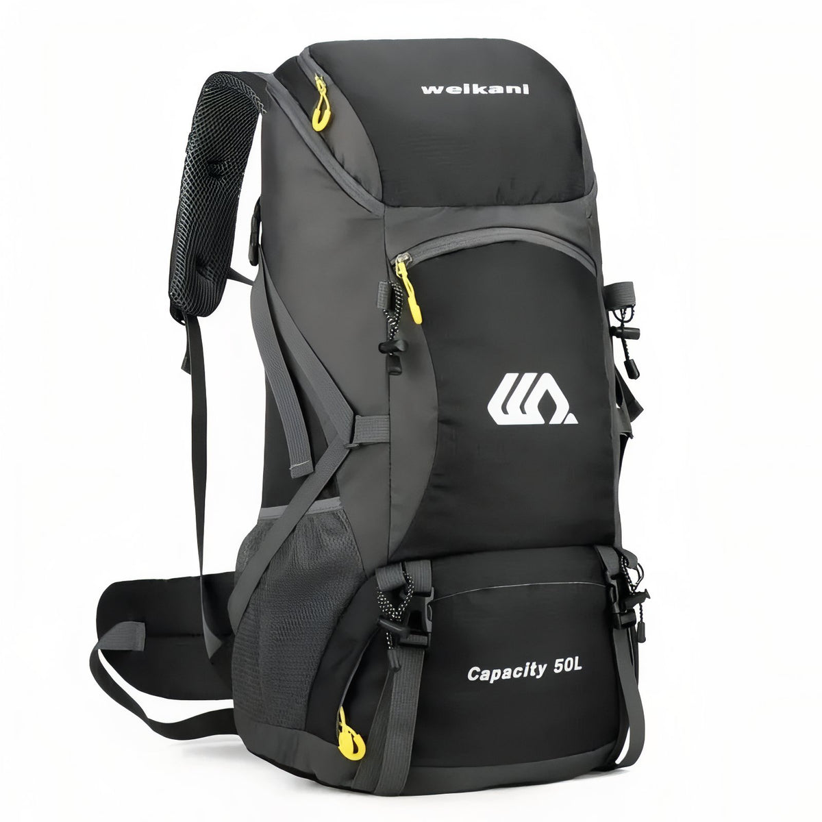 Lightweight Hiking Backpack 50 Liters - Black