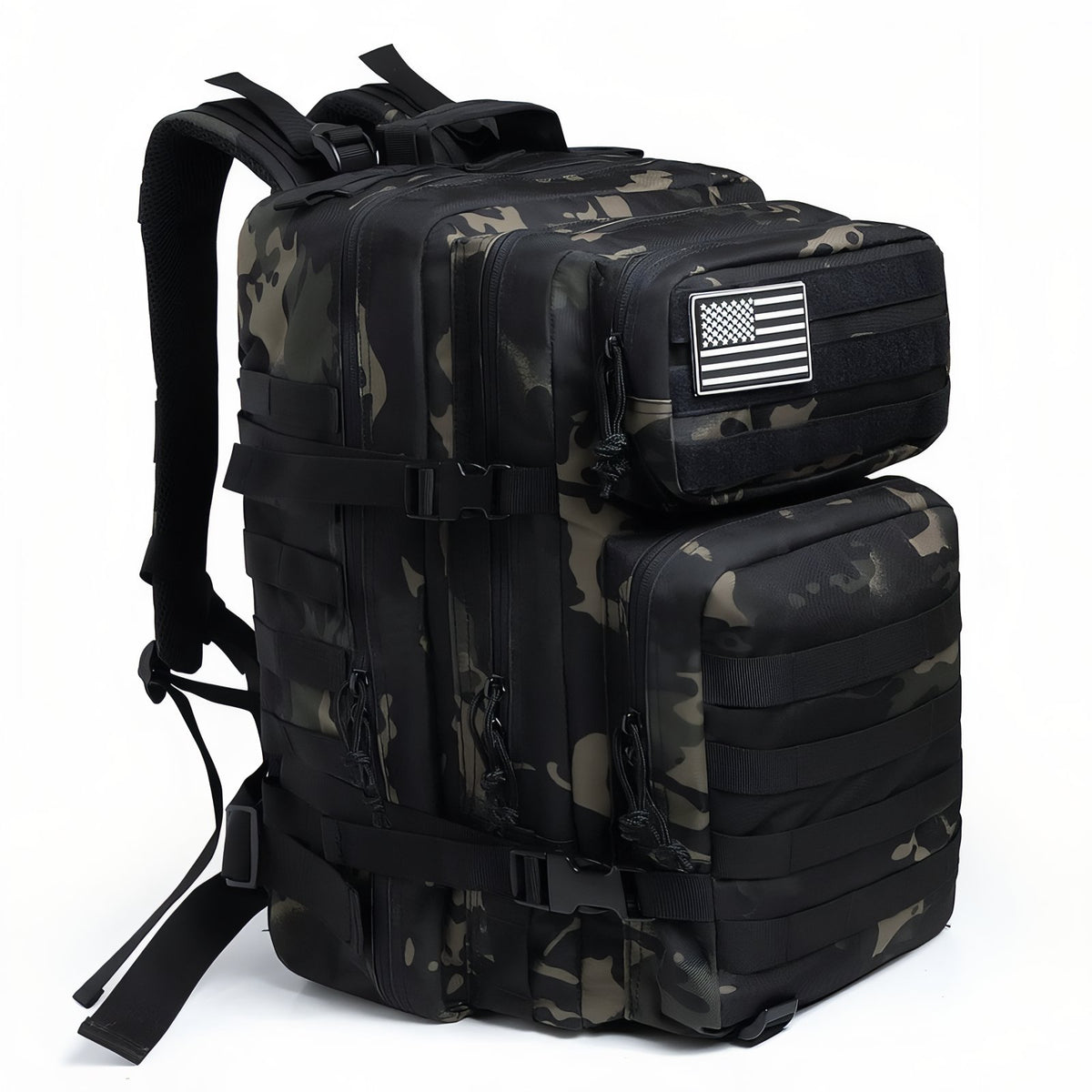 Camouflage Backpack 45L - Black