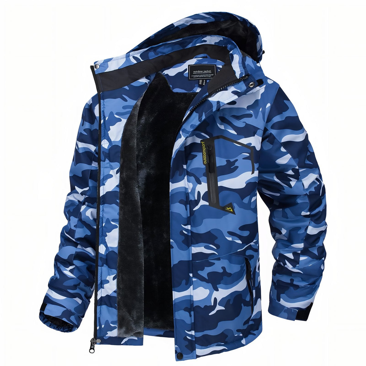 Hiking Camouflage Jacket - Blue