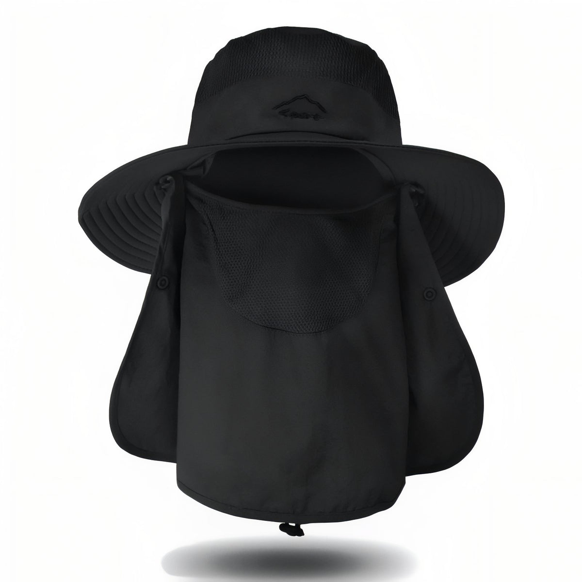Anti-UV Hiking Hat - Black - 56-62CM