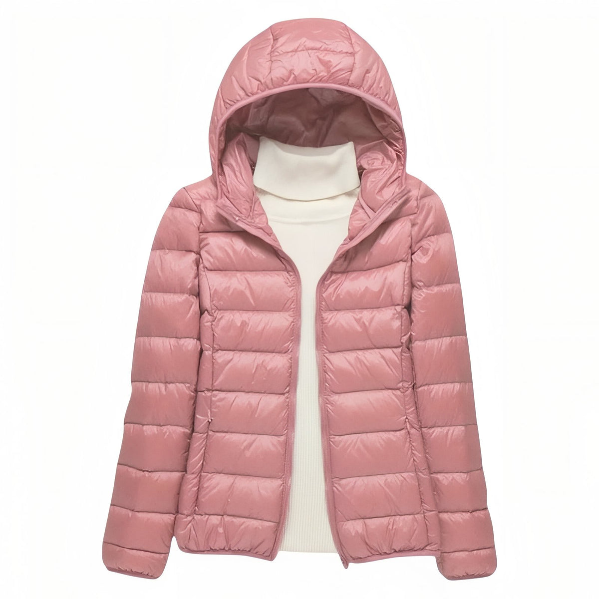 Women's Compressible Hiking Down Jacket - Powder Pink
