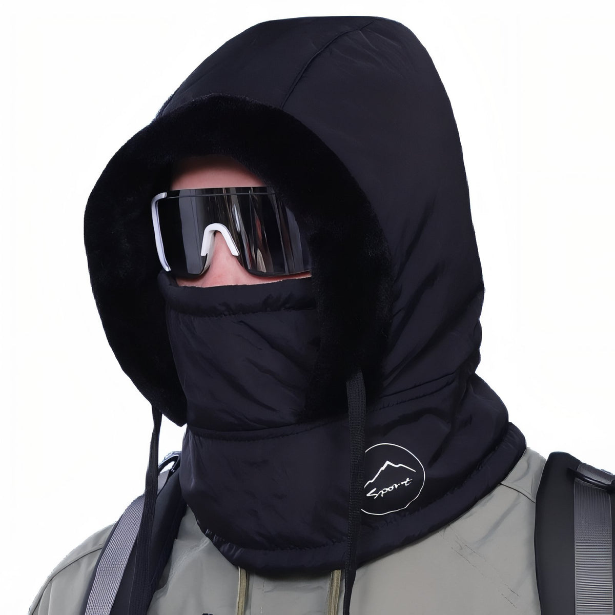Warm Bataclava Hood - Ebony Black - 55-60cm
